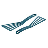 Rachael Ray Tools & Gadgets 2-Piece Nylon Turner Set, Marine Blue, 10" & 12" Spatula Set Rachael Ray