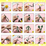 TOAOB 200pcs Pipe Cleaners Craft Supplies DIY Daisy Bouquets Making Kit Mixed Colors Chenille Stems Artificial Flowers Craft Kit for DIY Art and Crafts Party Wedding Home Decorations TOAOB THE ONE AND ONLY BABY