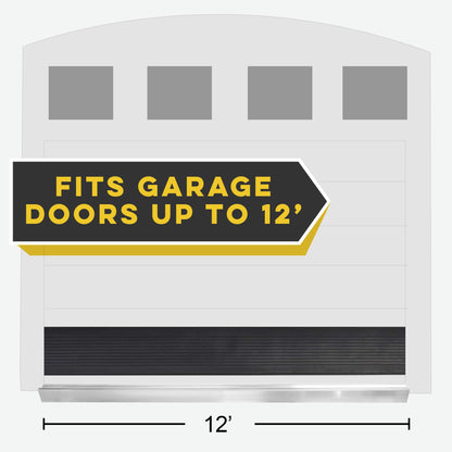 Xcluder X2 Rodent Proof Overhead Sectional Door Seal Kit, 12'3” Wide for 2” Thick Doors, Stops Mice, Rats and Weather, Suitable for Residential or Commercial Property Use - WoodArtSupply