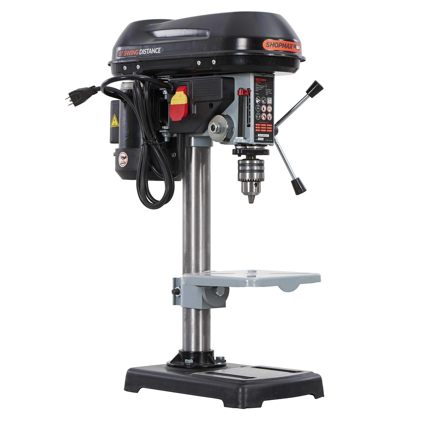 SHOPMAX 8 inch 9 adjustable speeds 4.2 Amp Benchtop Drill Press - WoodArtSupply