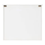 Kate and Laurel Hutchins Decorative Farmhouse Wood Wall Cabinet, 30 x 6.5 x 27.5, White and Brown, Wall Cabinet with Window Pane Glass Door Kate and Laurel