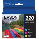 EPSON 220 DURABrite Ultra Ink Standard Capacity Color Combo Pack (T220520-S) Works with WorkForce WF-2630, WF-2650, WF-2660, WF-2750, WF-2760, Expression XP-320, XP-420, XP-424 Epson