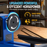 Benchtop Wood Lathe, 14" x 40", Power Wood Turning Lathe 400W, 4 Speed 1040/1480/2130/2980RPM, Benchtop Wood Lathe for High Speed Sanding and Polishing of Finished Work TROPOW