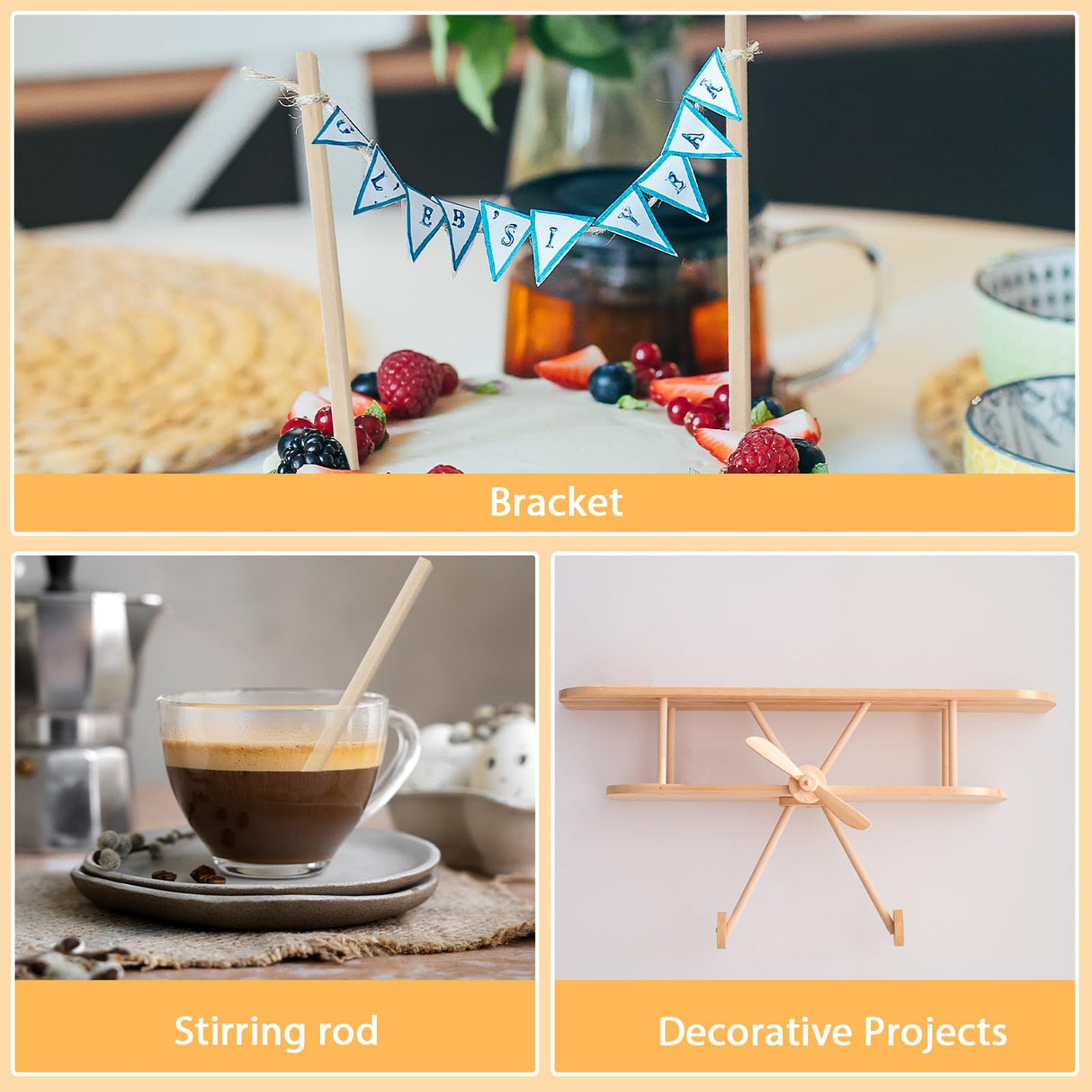 70Pcs 1/4" x 12" Balsa Wood Sticks, Square Dowel Rods Wood Furring Strips Hardwood Sticks for Crafts DIY Projects Models Making WSICSE