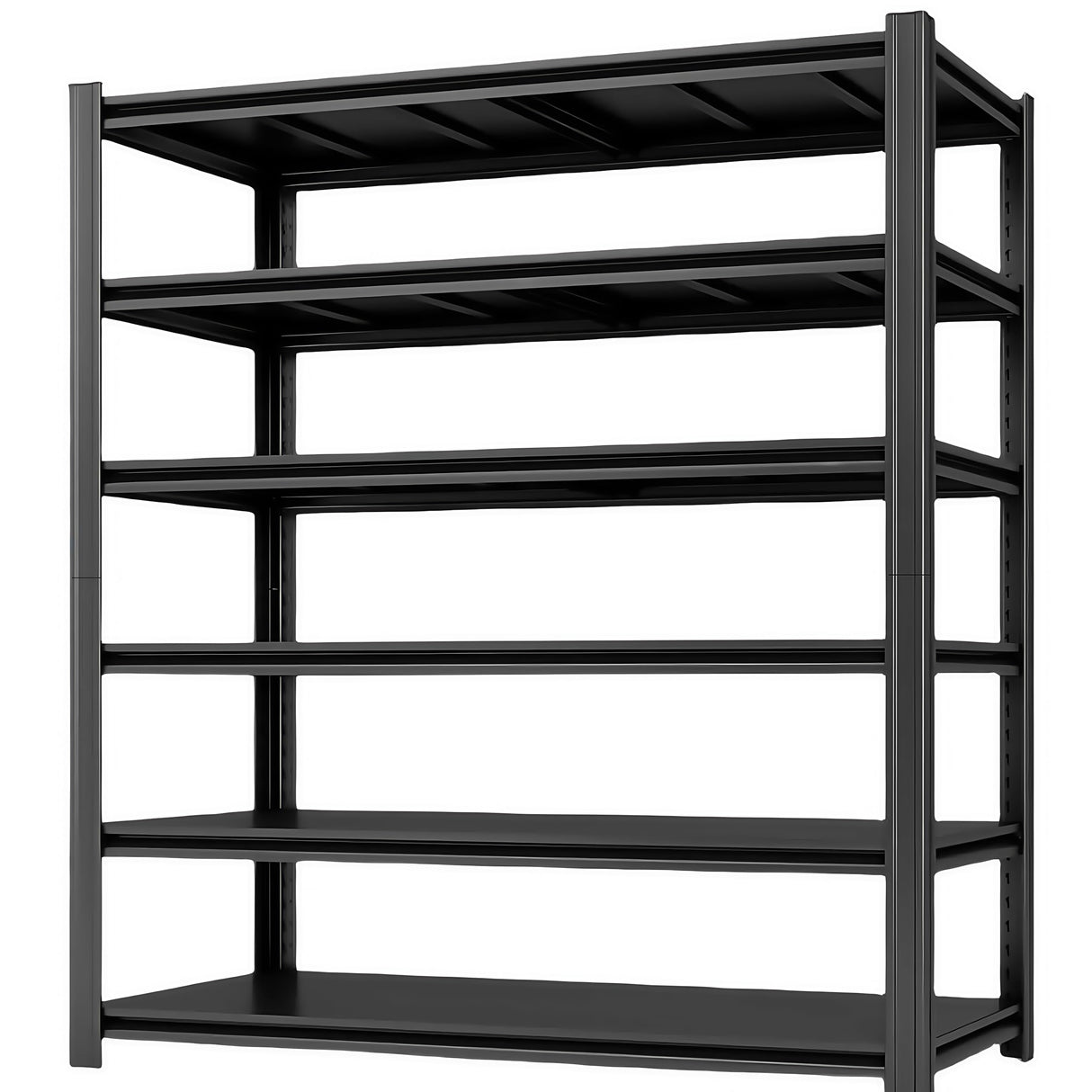 LI JIU HOME 6-Tier 55" W x 24" D x 84" H Garage Shelving 3500LBS Storage Shelves Heavy Duty Metal Shelf Unit Adjustable Basement Industrial Storage Racks (6T-84 * 55 * 24) LI JIU HOME
