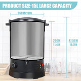 TOAUTO 30Lbs Commercial Wax Melter for Candle Making Large Electric Wax Melting Pot for Candle Making Business with Temperature Control & Quick Pour Spout TOAUTO