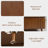 JOINICE,Lift Top Coffee Table with Storage,Mid Century Modern Square Coffee Table,Walnut Wood Coffee Table,Multi-Functional Coffee Tables for Living Room,Convenient for Eating,Gaming,or Working JOINICE