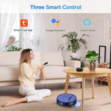 ZC WAS Robot Vacuum and Mop Combo, 2-in-1 Robot Vacuum Cleaner, Perfect for Pet Hair, Hard Floor and Carpet, Anti-Bump, Anti-Fall, App, Voice and Remote Control ZC WAS