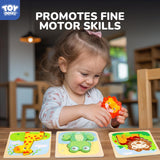 1-3, Animals Toddler Puzzles, Puzzles for Toddlers 2-4, Wood Puzzles Educational Montessori Toys Gifts for 1 2 3 Year Old, Baby Puzzles 12-18, Kids Learning Toy TOY Life