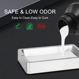 ApexMaker 3D Printer Resin White, 1000g, High Precision, Low Odor, Quick Curing Standard Photopolymer Resin, 385-405nm UV Curing 3D Printing Liquid Photopolymer Resin for LCD DLP SLA 3D Printers ApexMaker