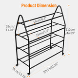 𝐘𝐮𝐦𝐤𝐟𝐨𝐢 3D Printer Filament Rack for 90PCS, Rolling Filament Spool Holder, Heavy Duty Metal Shelf for ABS/PLA/TPU/Nylon, 3D Printer Accessories for Studio Office Business Workshop Yumkfoi