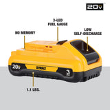 DEWALT 20V MAX 3 Ah Lithium Ion Battery 2-Pack (DCB230-2) DEWALT