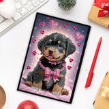 Puppy 5D Diamond Painting Notebook Art Kits for Adults Beginners Diamond Painting Sketchbook Dots Art Journal with Lined Pages Accessories Gift Box A5 Leather Crafts Projects Generic