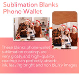 VZZNN 24 Pack Sublimation Blank Phone Wallet,PU Leather Phone Card Holder for Back of Phone,Phone Wallet Stick On,Credit Card Holder for Phone Case Compatible for Most of Cell Phone VZZNN