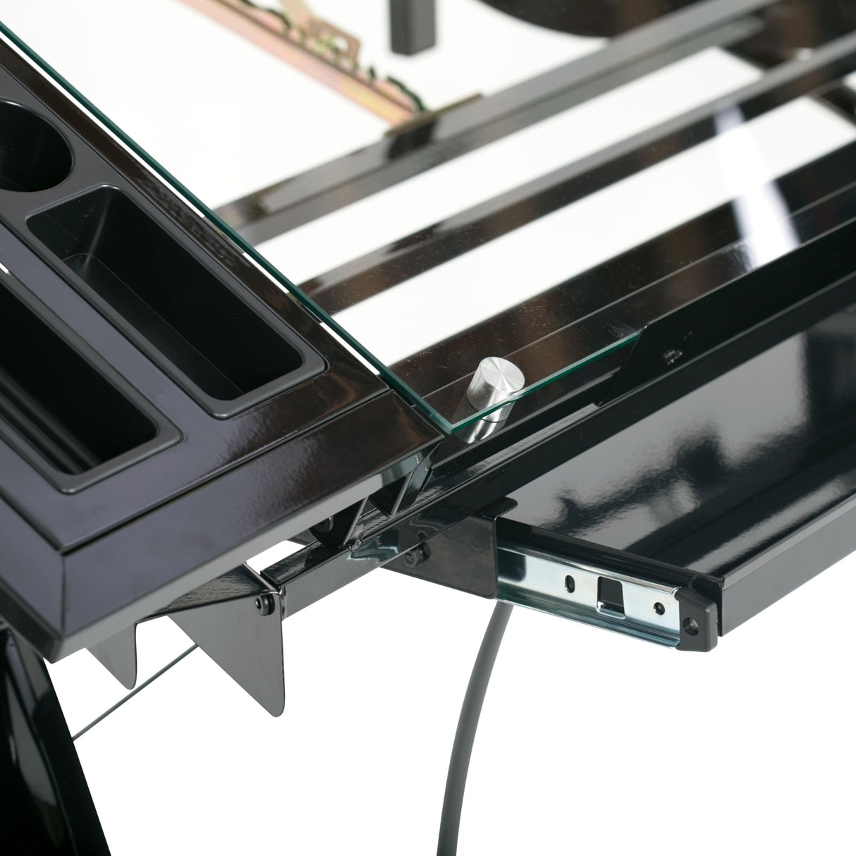 Studio Designs Futura Tower in Black with Clear Glass SD STUDIO DESIGNS