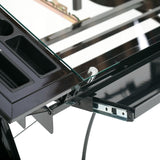 Studio Designs Futura Tower in Black with Clear Glass SD STUDIO DESIGNS