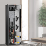 VEVOR 5 Rifles Gun Safe, Rifle Safe with Fingerprint Lock, Quick Access Gun Storage Cabinet for Shotguns with Removable Shelf & Pistol Rack VEVOR