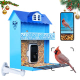 Smart Bird Feeder with Camera.Auto Capture Bird Videos & Bird Motion Detection,Wireless App Notification,Bird House Camera,Lifetime 32G Free Space.Idea Gift AMOEJOV