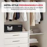 Honeywell Safes & Door Locks - Hideable Safe Box with Hotel-Style Digital Lock - Low Profile Cash Safe with LED Display - Steel Security Safe with 2 Emergency Keys Included - 1.0 CU - Black - 5105 Honeywell Safes & Door Locks