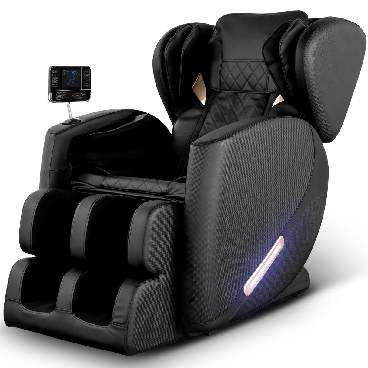 BILITOK Full Body Massage Chair with Zero Gravity, Massage Chair Recliner with Heating, Airbags, Bluetooth Speaker, Foot Roller, Touch Screen BILITOK
