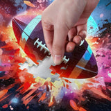 DOMIKING Glowing American Football Black Jigsaw Puzzles for Adult 500 Pieces Impossible Puzzles for Boy Girl Home Decor DOMIKING