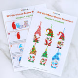 Winlyn 24 Sets Christmas Craft Kits - Winter Crafts DIY Gnome Ornaments & Decorations Art Sets with Foam Stickers for Kids Holiday Seasonal Home & Classroom Activities Party Favors Winlyn
