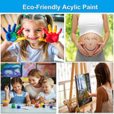 Artunion Paris Window View Paint by Numbers Kit for Adults, Eiffel Tower City Paint by Number Kits, DIY Acrylic Painting Paint by Number Kits on Canvas Arts Craft for Home Wall Decor 16x20 Inch Artunion