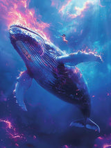 Whale Diamond Painting Cartoon Diamond Art Kits for Adults, DIY 5D Gem Art Painting Kit Round Full Drill Crystal Dots Embroidery Pictures Crafts, Home Wall Decor Gifts, Hobbies for Women 12x16inch KAYEIUU