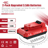 Upgraded 3.5Ah Replacement for Porter Cable 20V Battery, Compatible for Porter Cable 20V Lithium Battery PCC680L PCC681L PCC682L PCC685L PCC685LP PCC660B PCC790B Bonacell