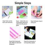 LIRUNQIU 59 Pcs Diamond Painting A4 LED Light Pad Kit, 5D Diamond Painting Accessories Tool Kit Full Drill for Adults and Kids, Supplies Includes Storage Case, Pens,Stand,Pad Board and More LIRUNQIU