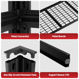 cynnda 5-Tier 60”W x 24”D x 78”H Garage Shelving Adjustable Metal Storage Shelves 3000LBS Garage Shelving Heavy Duty Utility Shelf Unit Storage Racks for Warehouse(Black) cynnda