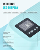 CREWORKS Auto Heat Press Machine for T Shirts, Smart 15x15 Inch T Shirt Press Machine with Auto Press Release, Professional Digital Automatic Heat Press Sublimation Fast Even Tshirt Printing Machine CREWORKS