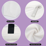 Segarty Sublimation Tote, 10 pack Large White Reusable Women Grocery Bag Blanks with Handle Blank DIY Heat Transfer Canvas Bag with Zipper bulk for Decorating Crafting Gift Travel 12oz Segarty