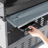 Royal Gourmet 5-Burner Propane Gas Grill with Side Burner, Stainless Steel Barbeque Grills, Silver, GA5404S Royal Gourmet