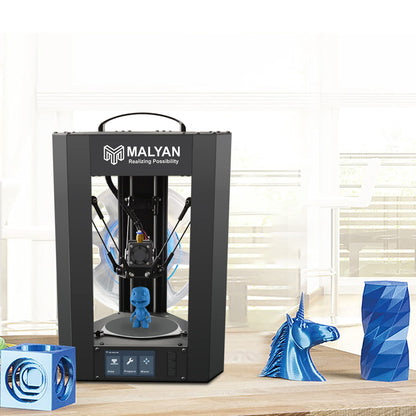 MALYAN M300 Mini Delta 3D Printer - Fully Assembled FDM 3D Printers for Kids and Beginners, Free Sample PLA Filament and MicroSD Card Preloaded with Printable 3D Models, Printing Size 110x120 - WoodArtSupply