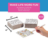 Fun Express Bulk DIY Superhero Mini Puzzles - Set of 50 - Kids Crafts and Birthday Party Favors Fun Express