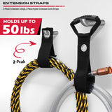 64" Heavy Duty Garage Storage Tool Organizer Wall Mount - Tool Rack with Adjustable Hooks, Anti-Rust, 300lbs Capacity - Easy Installation (4 Racks, 10 Hooks, 3 Straps) SEDY