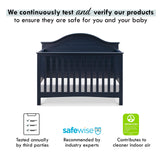 Carter's by DaVinci Nolan 4-in-1 Convertible Crib in Navy, Greenguard Gold Certified DaVinci