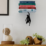 Artori Design Floating Bookshelf for Kids, Invisible Metal Book Shelf, Wall Decore Bookshelf for Book Lovers (Superhero) Artori Design