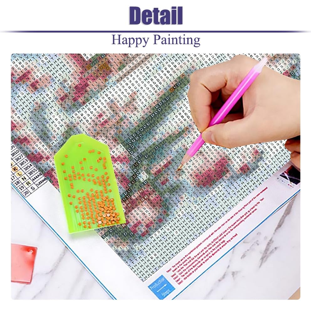 askkqtx Christmas Diamond Art Kits for Adults - Christmas Snowscape House Landscape Diamond Painting Kits Full Drill Crystal Rhinestone Gem Art Craft Kits for Home Wall Decor 12X16Inch askkqtx