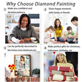 Ohhvvow Princess Diamond Art Kit for Adults, 12x16 Inch Beautiful Girl & Fountain Diamond Painting with Butterfly, DIY 5D Full Drill Gem Dotz Craft Kits, Home Wall Decor, Gift for Women & Beginners Ohhvvow