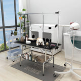 Pet Grooming Table for Large Dogs Adjustable Professional - Portable Trimming Drying Table w/Arm/Noose/Mesh Tray, Maximum Capacity Up to 330LB Haige Pet Your Pet Nanny