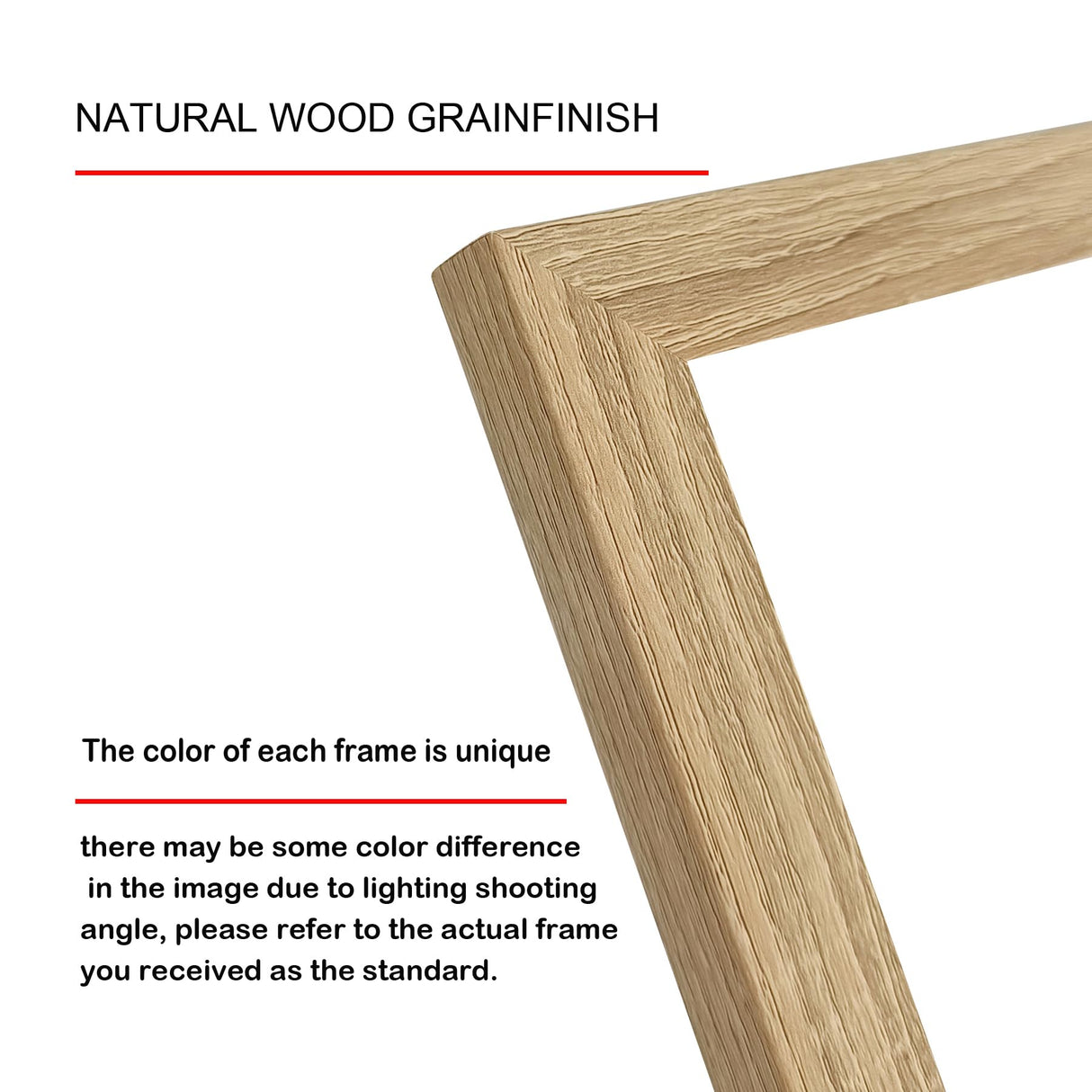 LUCKYLIFE Picture Frame Set 10-Pack, Gallery Wall Frame Collage with 8x10 5x7 4x6 Frames in Natural Woodgrain Finishes LUCKYLIFE