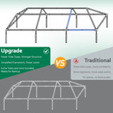 10x30 Party Tent, 2025 Update Outdoor White Tents for Parties, Wedding, Event, Large Canopy Tent with Walls, Big Event Gazebo Tents for Backyard, Garden, 8 Sidewalls ATOVER