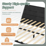 Queen Daybed with Storage Drawers, Modern Corner Tufted Velvet Upholstered Queen Size Sofa Day Bed Frame with Wooden Slats for Bedroom Guest Room Living Room, No Spring Boxes Needed, Black Antetek