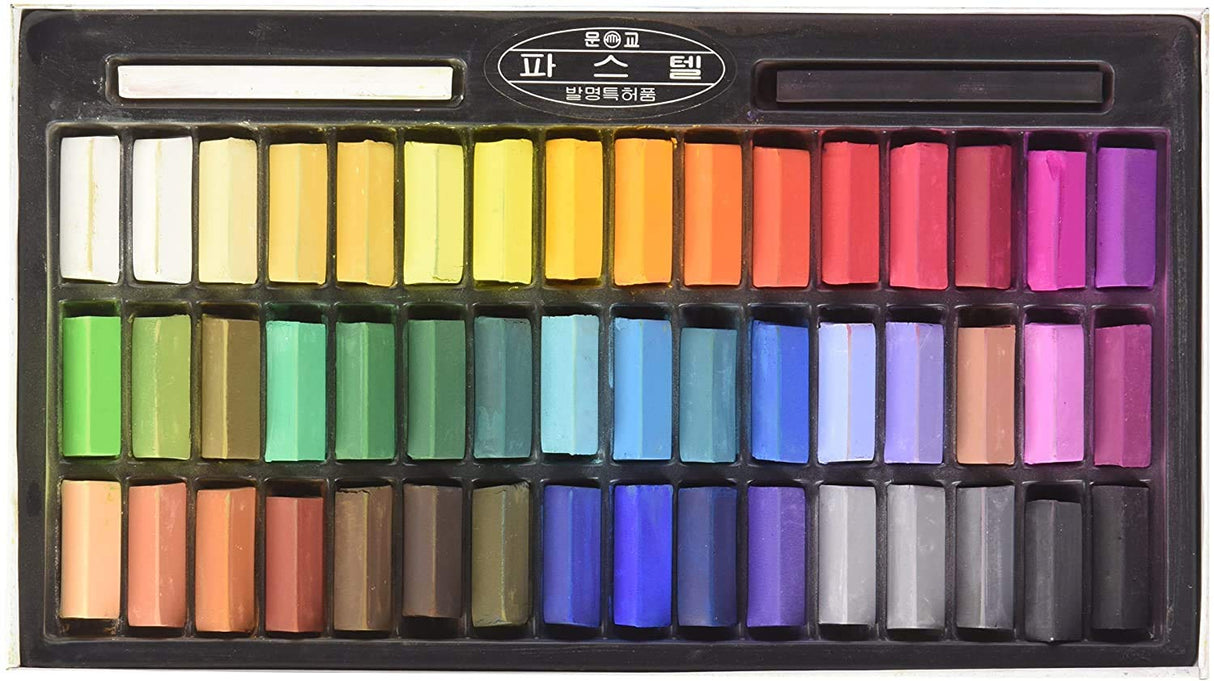 MUNGYO Soft Pastel Set – 48 Colors Renewed Version | Square Pastels for Artists | Smooth & Blendable Colors MUNGYO