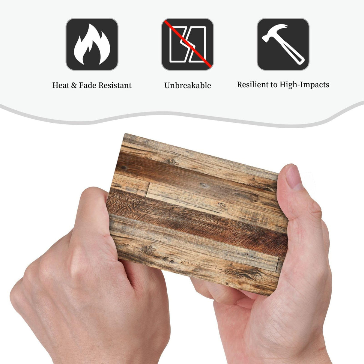 Annisrak Brown Rustic Wood Grain Light Switch Cover Plate 1 Gang No Device Blank Electrical Wall Plates Faceplate Decorative Switch Plate for Bedroom Farmhouse Decor Annisrak