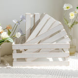UPPER DECOR Large Wooden Crates Set of 4 Decorative Storage Box with Handles, Rustic Whitewashed Farmhouse Wooden Crates for Display, Living Room Container Baskets Box for Kitchen, Pantry, Bedroom UPPER DECOR