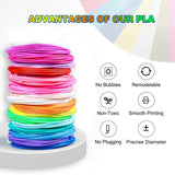 Yungden 1.75mm 3D Pen Filament Refills, 30 Colors 3D Pen Colors, Each Color 10 Feet, Total 300 Feet, Compatible with MYNT3D and SCRIB3D 3D Pens, Not Used for 3Doodler Pen (3D Pen Not Included) Yungden