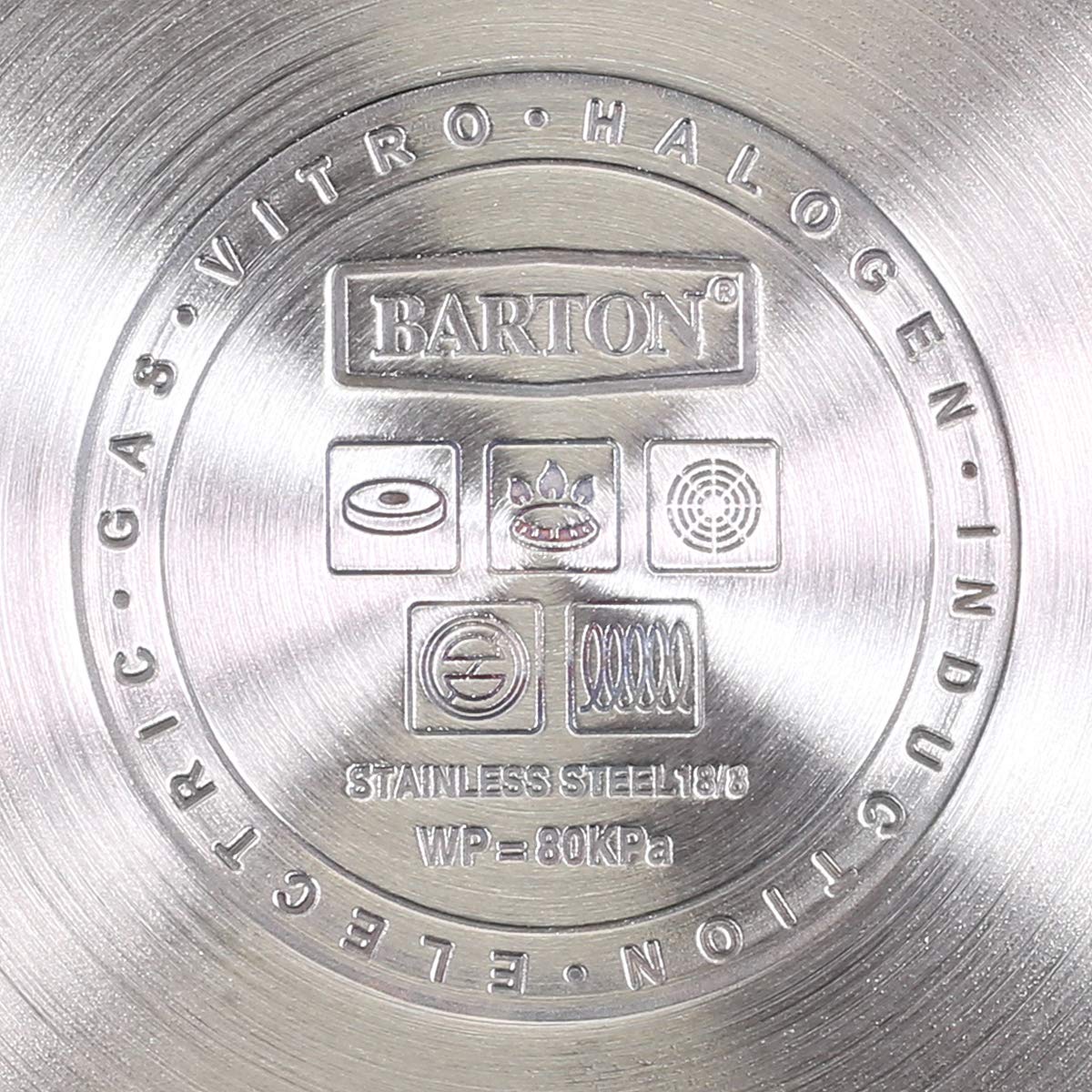 Barton 10.5 Quart Pressure Cooker Stovetop With Easy-Lock Lid Commercial 18/8- Stainless Steel Instant Fast Cooking with Recipes Book Barton